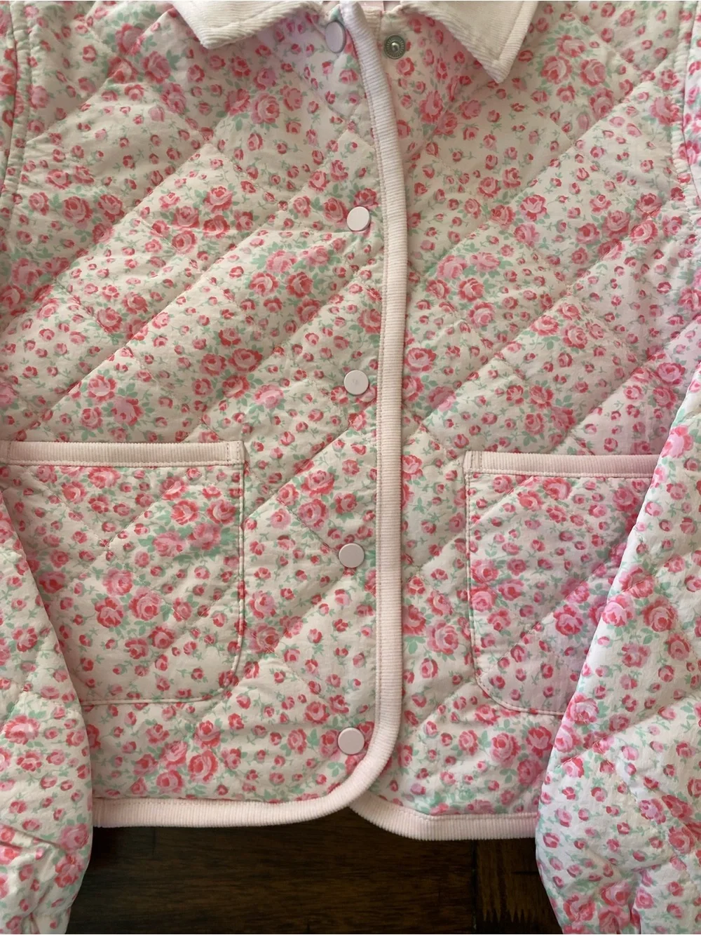 LoveShackFancy Charlotte Roseheart Quilted Barn Jacket